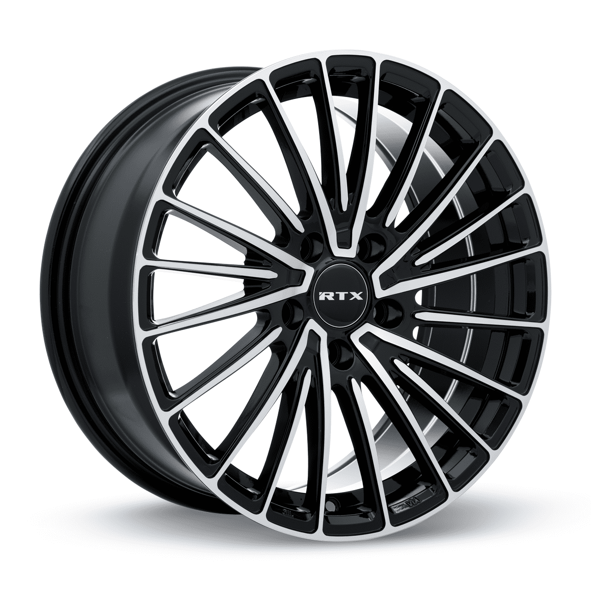 RTX Polar 17x7.5 5x114.3 ET40 CB73.1 Gloss Black Machined Wheel