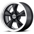 American Racing Torq Thurst M, Machined Lip 16x7 Wheel with 5x100 Bolt Pattern - Gloss Black Wheel Rim