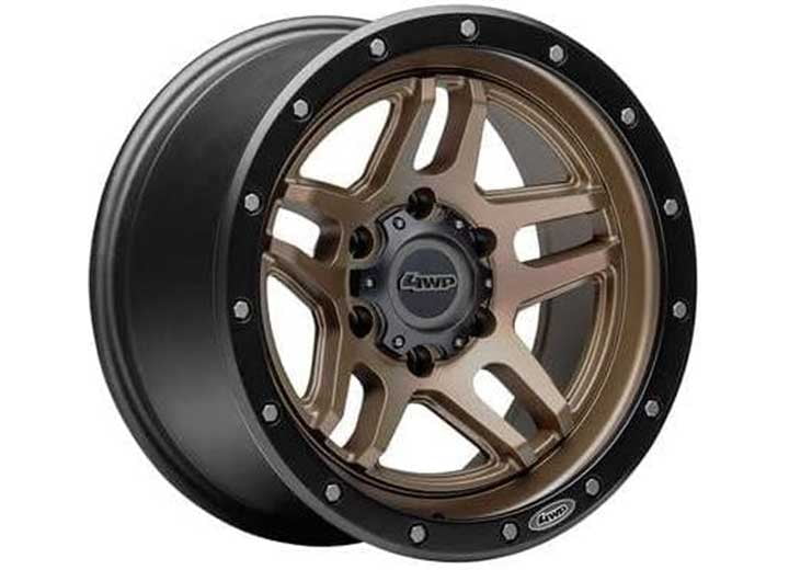 17x8.5 4WP 9514 T-Series Bronze W/Black Lip Wheel 6x5.5 (0mm)