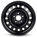For 2017-2024 Chrysler Pacifica 17 Inch Painted Black Rim - OE Direct Replacement - Road Ready Vehicle Wheel