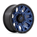 Fuel 1PC Cast Aluminum Rim D827 20X9 8X180 DK-BLUE BLK-RG 1MM, D82720901850