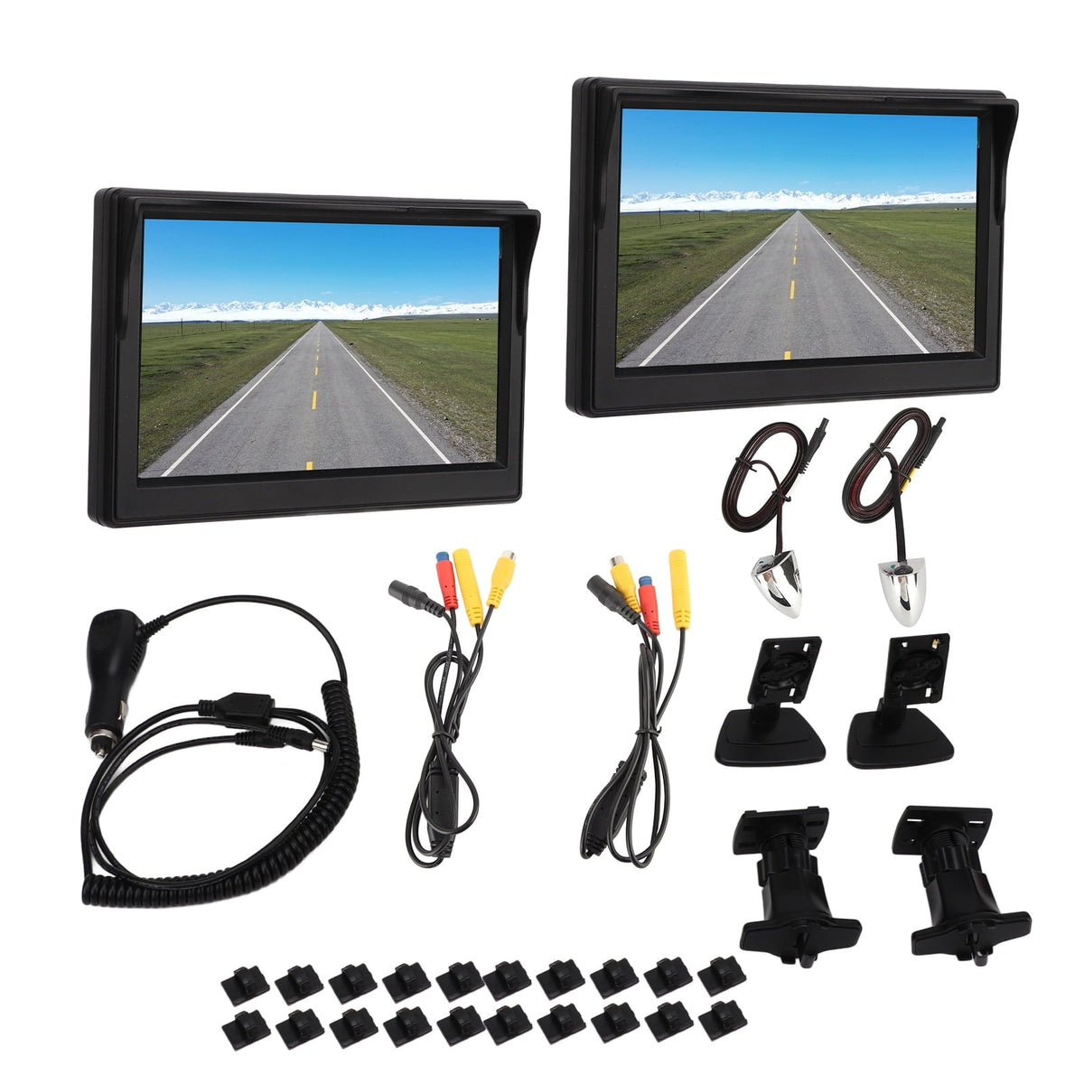 DC12V?24V 5inch TFT LCD Backup Camcorder System Kit Horizontal 87¡ã Vertical 62¡ã IP67 Waterproof for Automobile Bus Truck