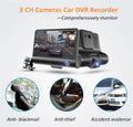 2 In1 English Version 4.0 Inch Automobile DVR Radar Detector Car-detector Dvr FHD 1080P Anti Radar Detector 3 Camera lens