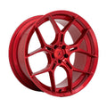 Asanti Black Aluminum Rim ABL-37 MONARCH 20X9in Candy Red Finish, ABL37-20901515RD