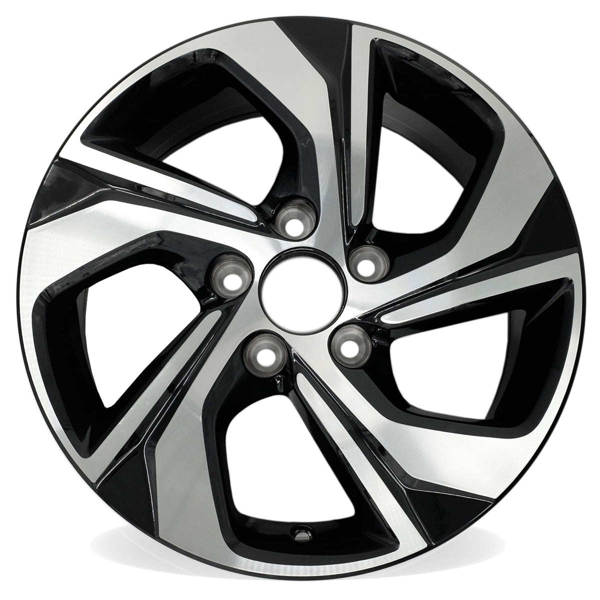 16 New Single 16x7 Machined Black Wheel for Honda Accord 2016 2017 OEM Design Replacement Rim