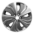 KAI 17 X 6.5 Reconditioned OEM Aluminum Alloy Wheel, Machined and Medium Charcoal Metallic, Fits 2013-2015 Hyundai Sonata Hybrid