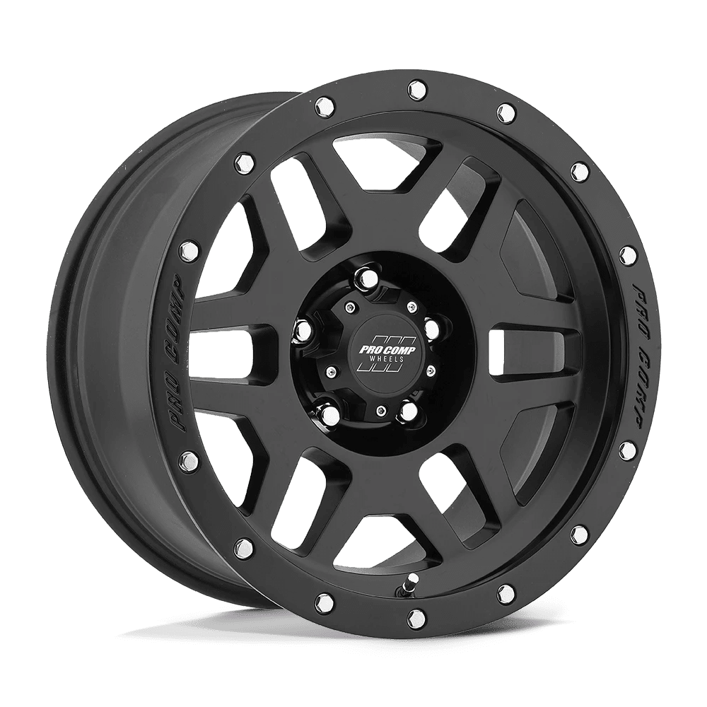 Pro Comp Cast Aluminum Wheel PXA41 17x9 6x5.5 S-BLK -6mm, PXA5041-7983