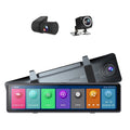 Pristin Car Camera,Touched Screen Automobile 3 Cameras Clear Vehicle Rearview Vehicle Auto Lens 12in 2.5K Vehicle Lens Auto 2.5K Clear Video Touched Screen Video - BT Every Moment the