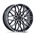 Niche 1PC Cast Aluminum Wheel M277 20x9 5x4.5 G-BLK-MCH 35mm, NC277BD20901235