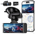 4K driving recorder front and rear, touch screen 3.18 inches, free 64GB card, Vehicle driving recorder built-in WiFi GPS, UHD 2160P Dark vision, WDR, p