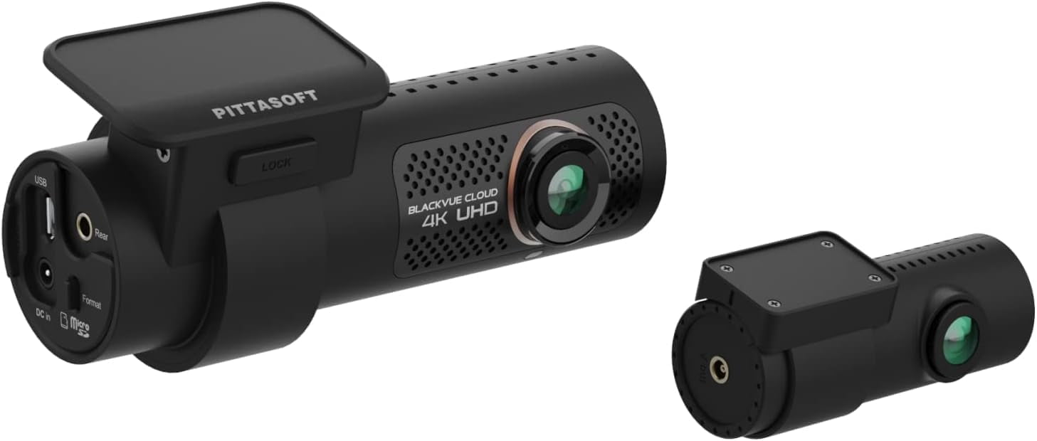 BlackVue DR970X-2CH 64GB | 4K/Full HD Dual-Channel Cloud Dashcam | Built-in Wi-Fi, GPS, Parking Mode Voltage Screen | LTE and Mobile Hotspot via Optional LTE Module
