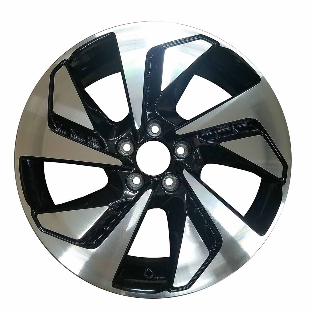 18 New Single 18x7 Alloy Wheel for Honda CR-V 2015 2016 Machined Black OEM Standard Replacement Rim