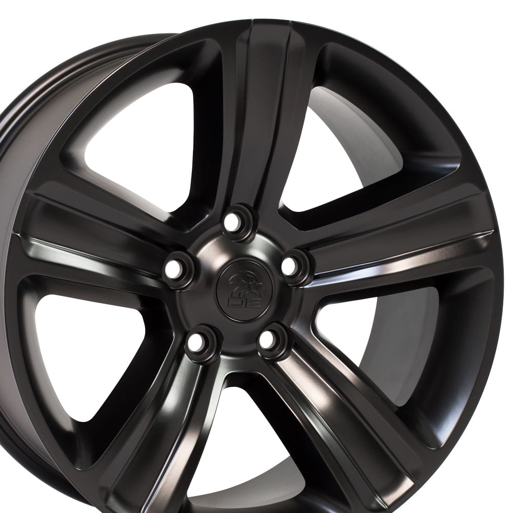 20 Replica Wheel DG65 Fits Dodge RAM Rim 20x9 Black Wheel