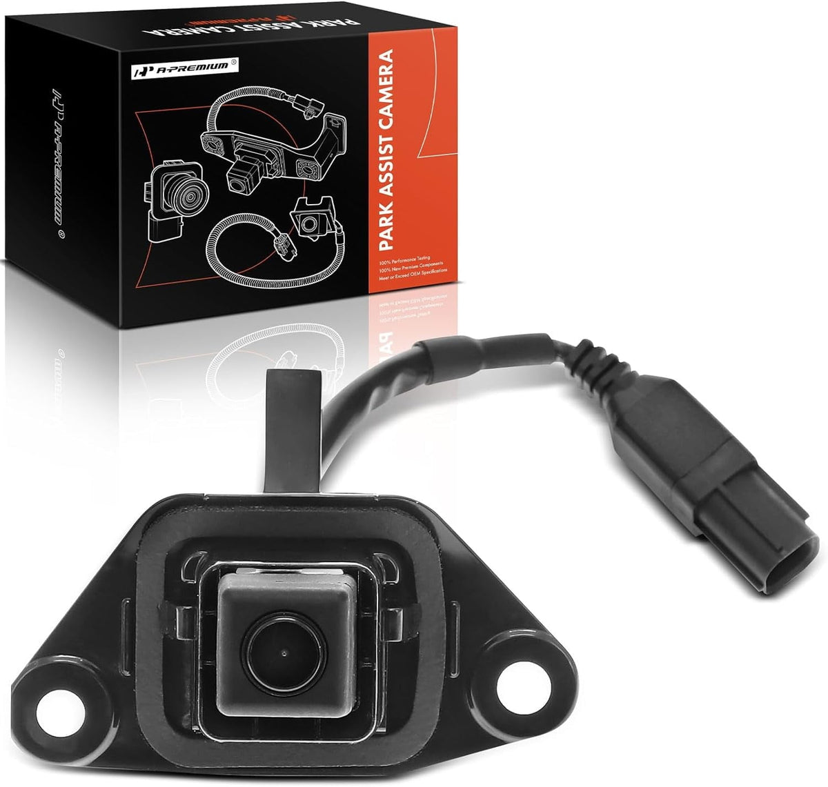 A-Premium Park Assist Recorder Back Perspective Backup Reverse Camcorder Compatible with Select Toyota Models - 2010 2011 2012 2013 Highlander - Replace# 8679048130