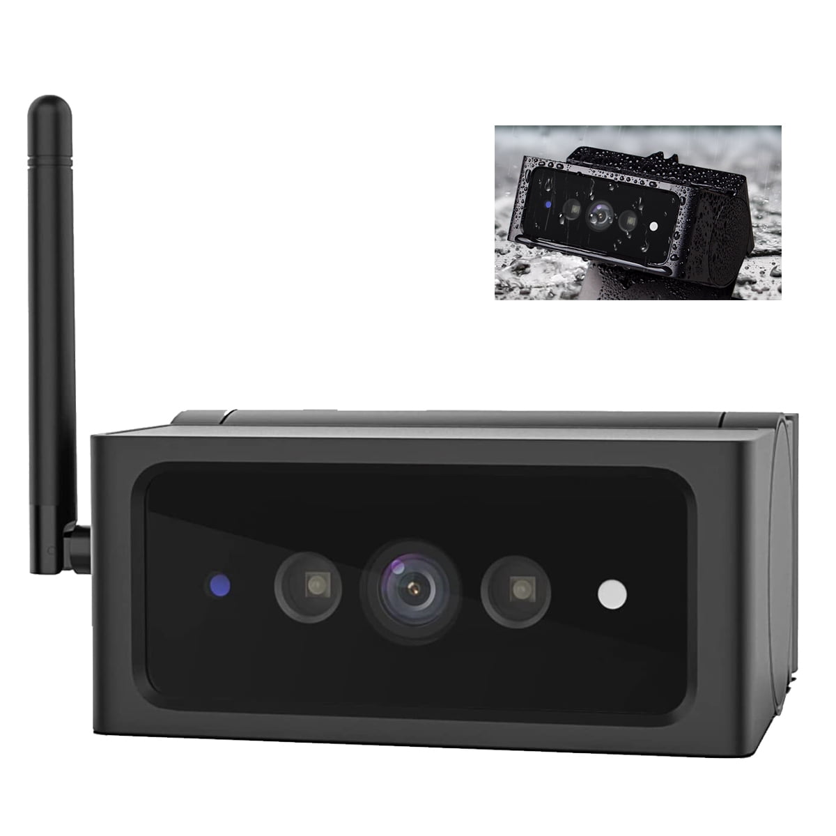 AUTO-VOX 1080P RV Backup Lens Wireless for Solar4 Only,No Wires Installation Behind Perspective Camara , IR Low light Vision Back up Camcorder for Car/Truck