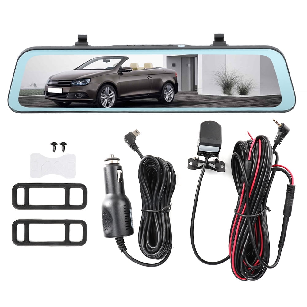 Universal 1080P DVR Dark Vision , 11.66in Dual Optics Automobile Video Recorder with Low light Vision, Extended Viewpoint Lens, and G-Sensor for Accident Recording