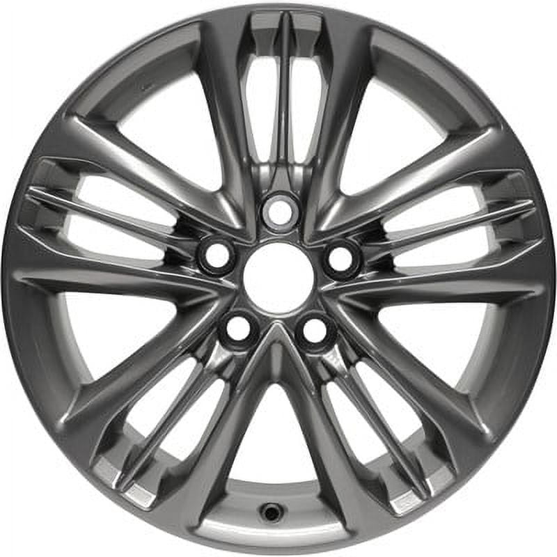 KAI 17 X 7 Reconditioned OEM Aluminum Alloy Wheel, Painted Dark Silver Metallic, Fits 2015-2017 Toyota Camry