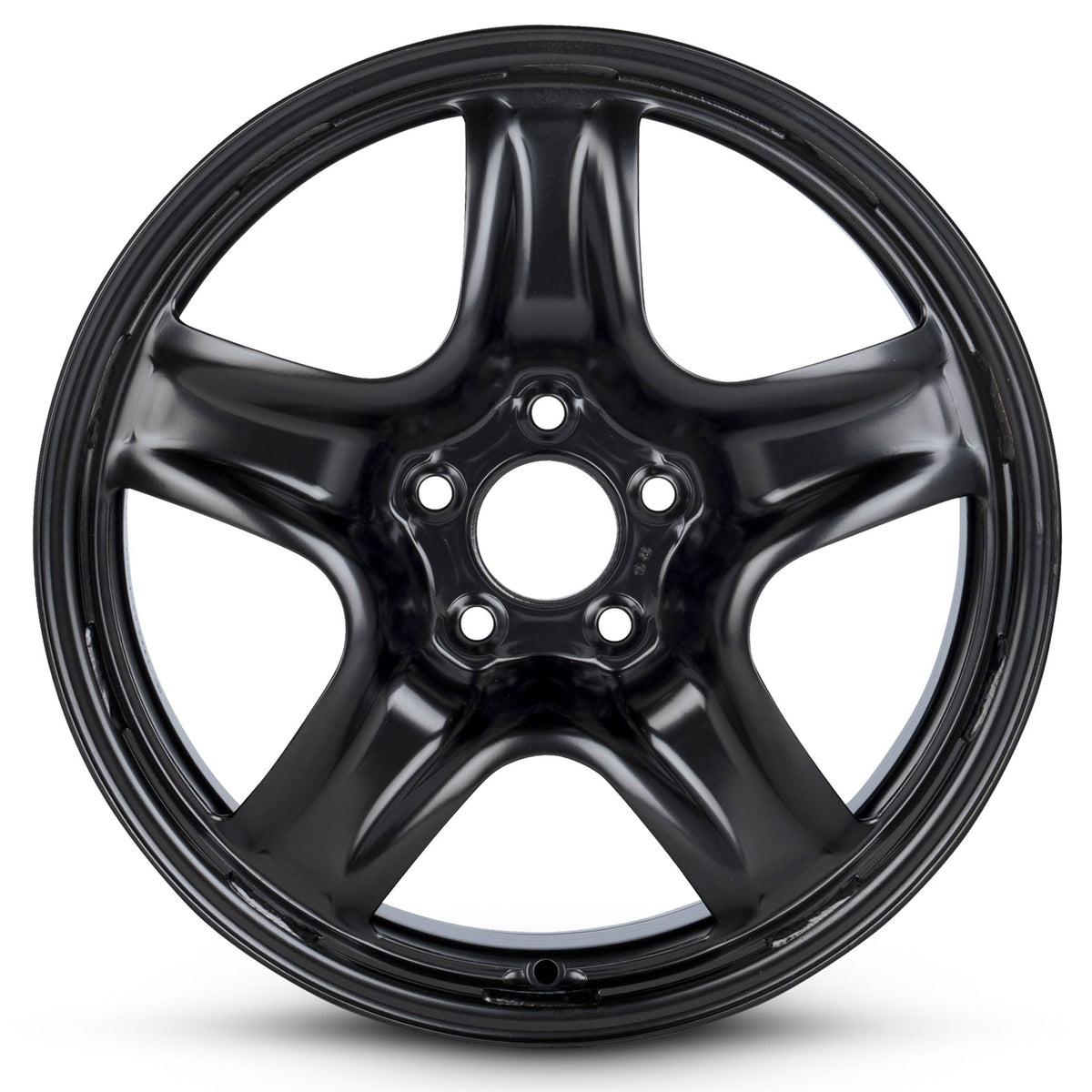 For 2017-2020 Jeep Compass 17 Inch Painted Black Rim - OE Direct Replacement - Road Ready Vehicle Wheel