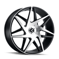 Kraze Phase-Kr192 20X8.5 5X112/5X114.3 38Et 72.62Cb Black/Machined