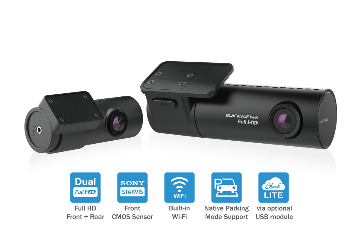 Blackvue DR590X-2CH Car Cameras 32 gb 2 Channels / Dual Full HD 1080p @ 30 Fps 2 lb