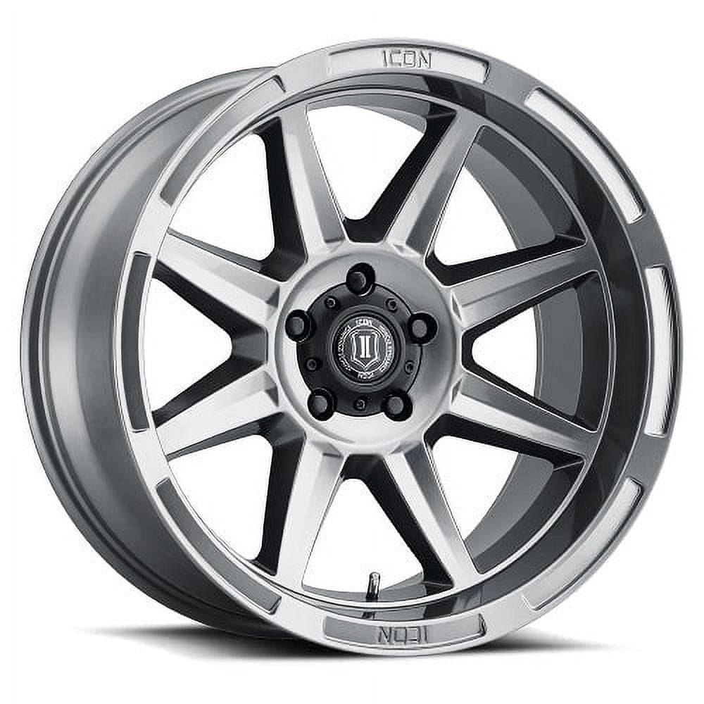 20x10 Icon Alloys Bandit Gun Metal Wheel 6x5.5 (-24mm) Fits select: 2007-2023 CHEVROLET SILVERADO, 1995-2023 TOYOTA TACOMA