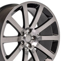 New 20 inch Aluminum Wheel for 05-20 Chrysler 300 Black Machined Rim
