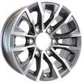 Aluminum Trailer Wheel 15X6 15 X 6 6 Lug 5.5 Center Edge Gun Metal Rim