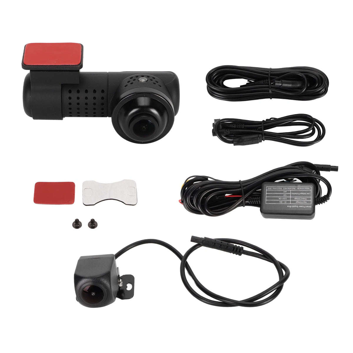 Driving Recorder 2K WiFi 2160P Low light Vision Parking Screen Loop Recording Premium Detector App Control 128GB for Vehicle