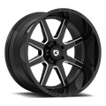 Gear Off Road 762BM PIVOT 762BM-8908318 18X9 6X5.50 (+18) G/A 762BM Pivot (HB 106.2) Gloss Black with Milled Spoke Accents & Lip Logo A258986
