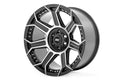Rough Country 89 Series 17x9 5x4.5 Black Machined Gun Metal Wheel - 89170913