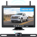 Erapta Wireless Backup Camcorder Display 1080P HD 7'' Display Reverse Lens Low light Vision IP69K Waterproof for Automobile Truck RV