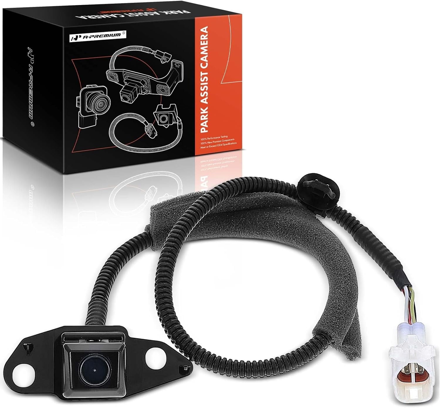 A-Premium Park Assist Camcorder Behind Sight Backup Reverse Lens Compatible with Select Toyota Models - 2009 2010 2011 2012 RAV4 - Replace# 8679042020