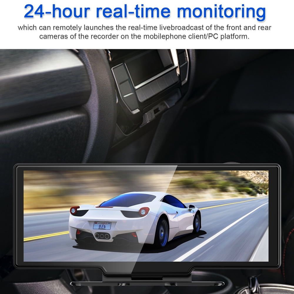 Arealer Broad Screen Vehicle Video Recorder Auto Automobile Recorder Low light Viewing 10.26in DVR 170 Degree Broad Field of view Vehicle Global Positioning System Navigation