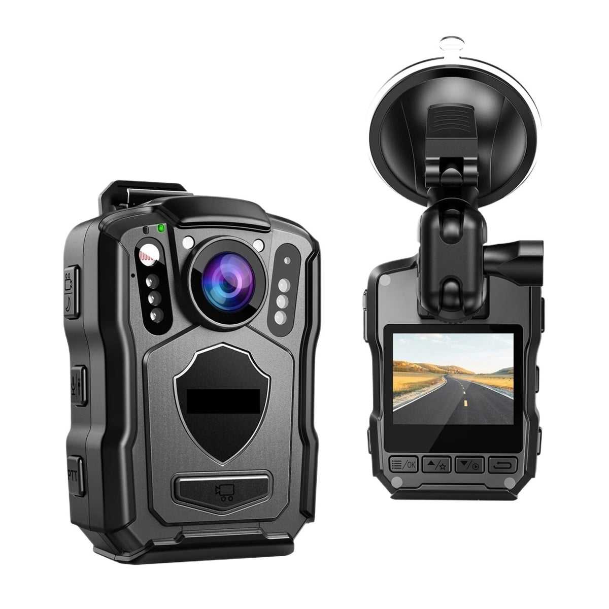 M5 Police Body Recorder GPS Recorder 1440P Body Mounted Camcorder 128G Bodycam Dark Vision IP67 Dashcam 4200mAh Battery Body Lens