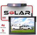 Solar Wireless Backup Recorder System for Campervans, RV Digital Behind Perspective Back Up Cameras 2 Channel Solar Charging Reverse Recorder for Van Truck