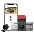 Today Lightning Deals of Front And Behind Recorder 3.66inch 170 ¡ã Wide-angle 1296P Full HD WiFi Touchcontrol Screen Automobile Lens With Dark Vision G-sensor Parking Monitoring