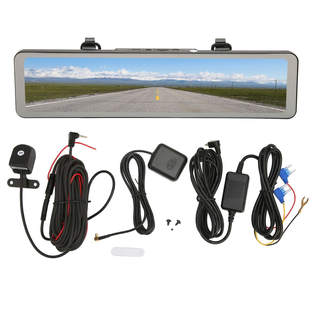 10.6in Touch Screen 1080P Loop Recording Premium Detector Bluetooth 4G Wifi Vehicle DVR 2GB+AHD Backup Camcorder