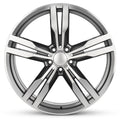 For 2016-2020 BMW 750i 20 Inch Machined Face Gun Metal Rim - OE Direct Replacement - Road Ready Vehicle Wheel