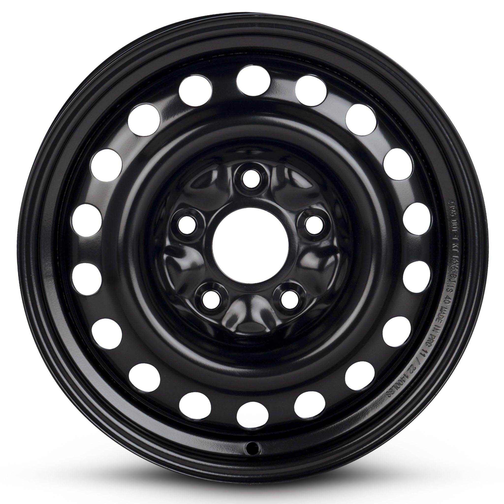 For 2008-2013 Dodge Caravan 16 Inch Painted Black Rim - OE Direct Replacement - Road Ready Automobile Wheel