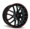 TOUREN TR60-3260 17X7.5 5X110/5X115 42ET 72.62CB BLACK/RED RING
