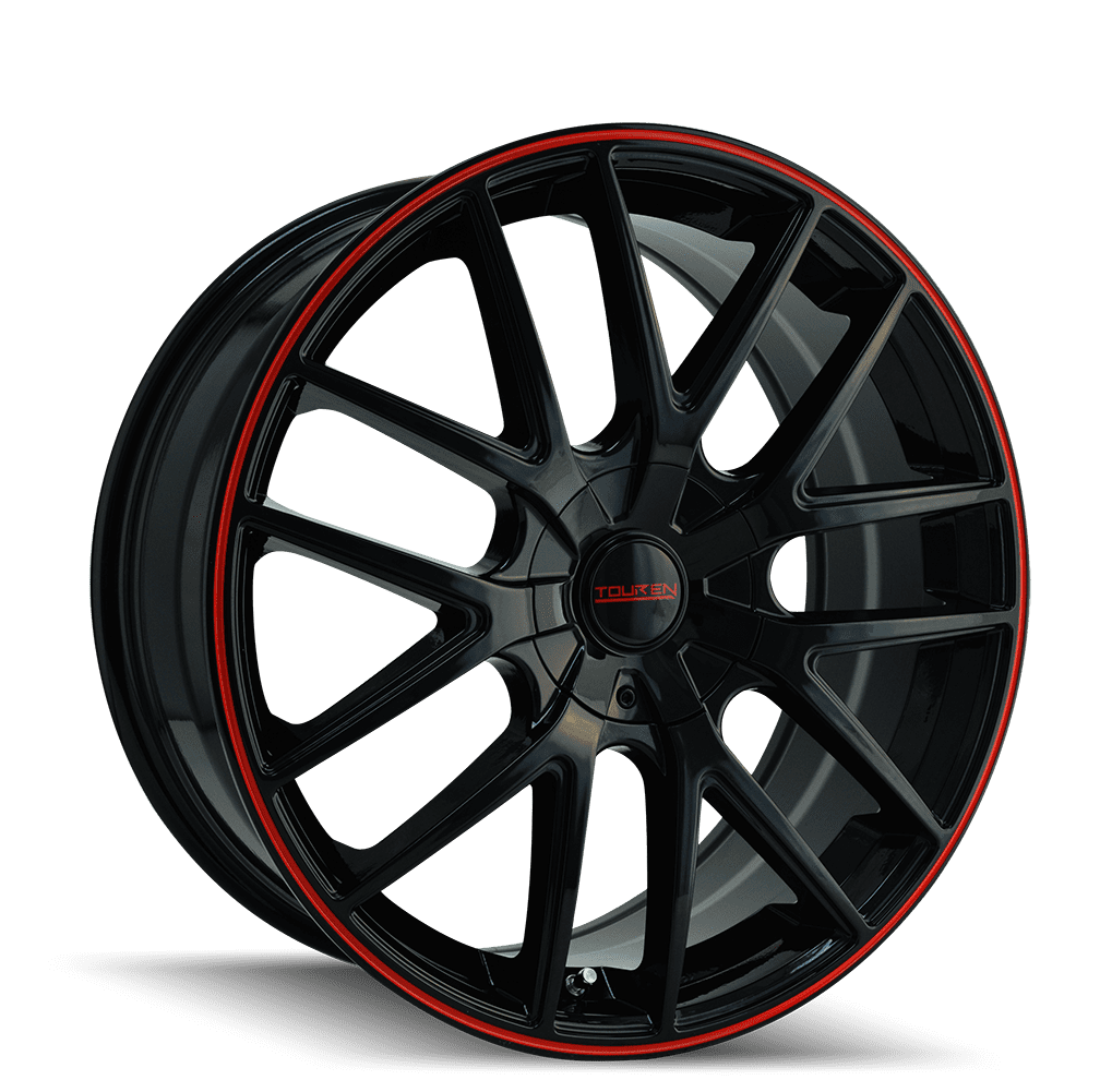 Touren Tr60-3260 17X7.5 5X100/5X114.3 42Et 72.62Cb Black/Red Ring