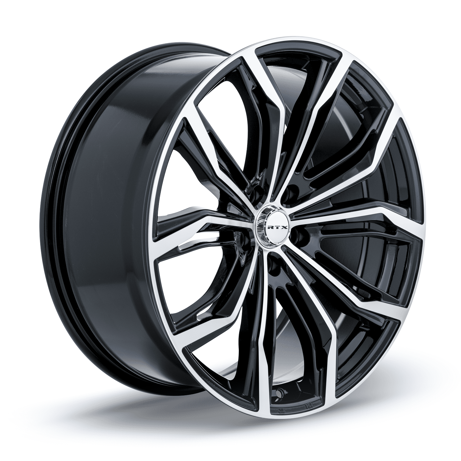 RTX Black Widow 18x8 5x120 ET35 CB74.1 Black Machined Wheel