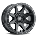 Icon Alloys Rebound 17X8.5 5X150 25Et 87.1Cb Satin Black Wheel