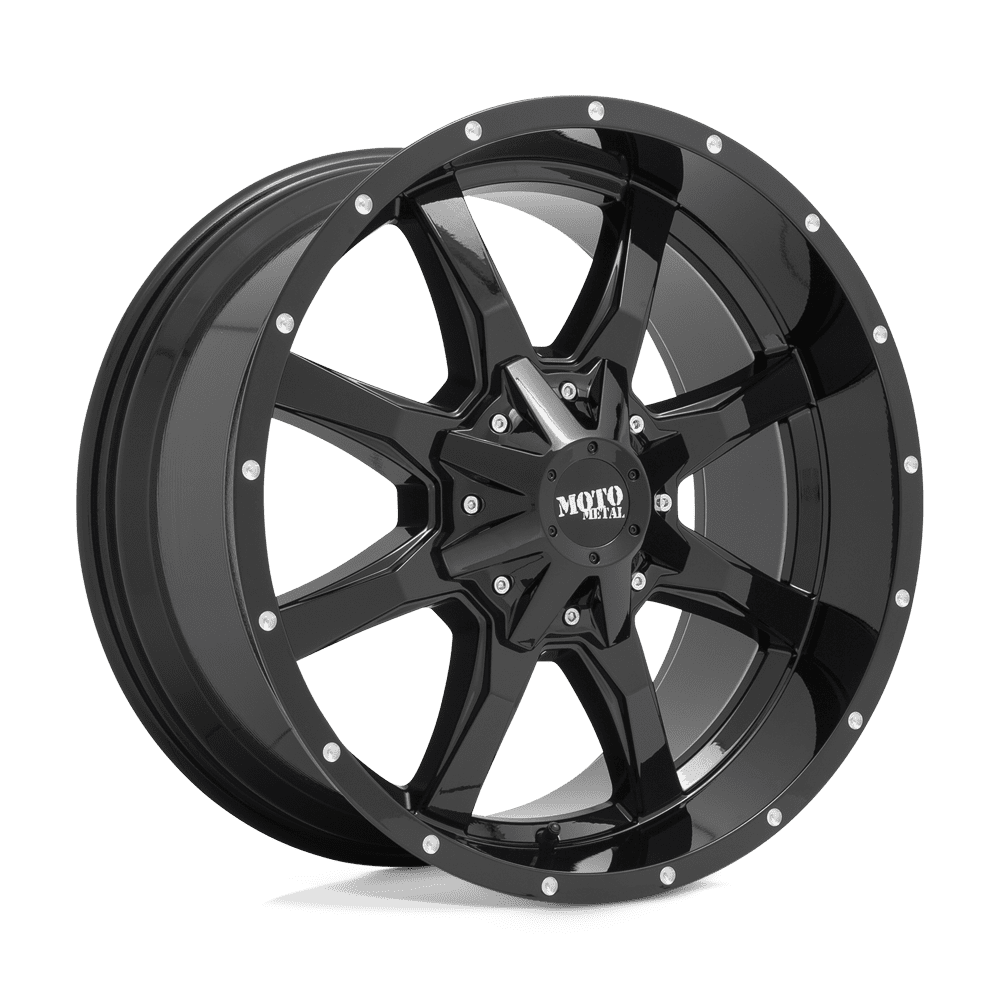 Moto Metal Cast Aluminum Rim MO970 20X9 5X5.0/5.5 G-BLK MILL LP 18MM, MO970290353A18US