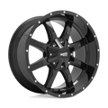 Moto Metal Cast Aluminum Rim MO970 18X10 8X6.5 G-BLK MILL LP -24MM, MO970810803A24NUS