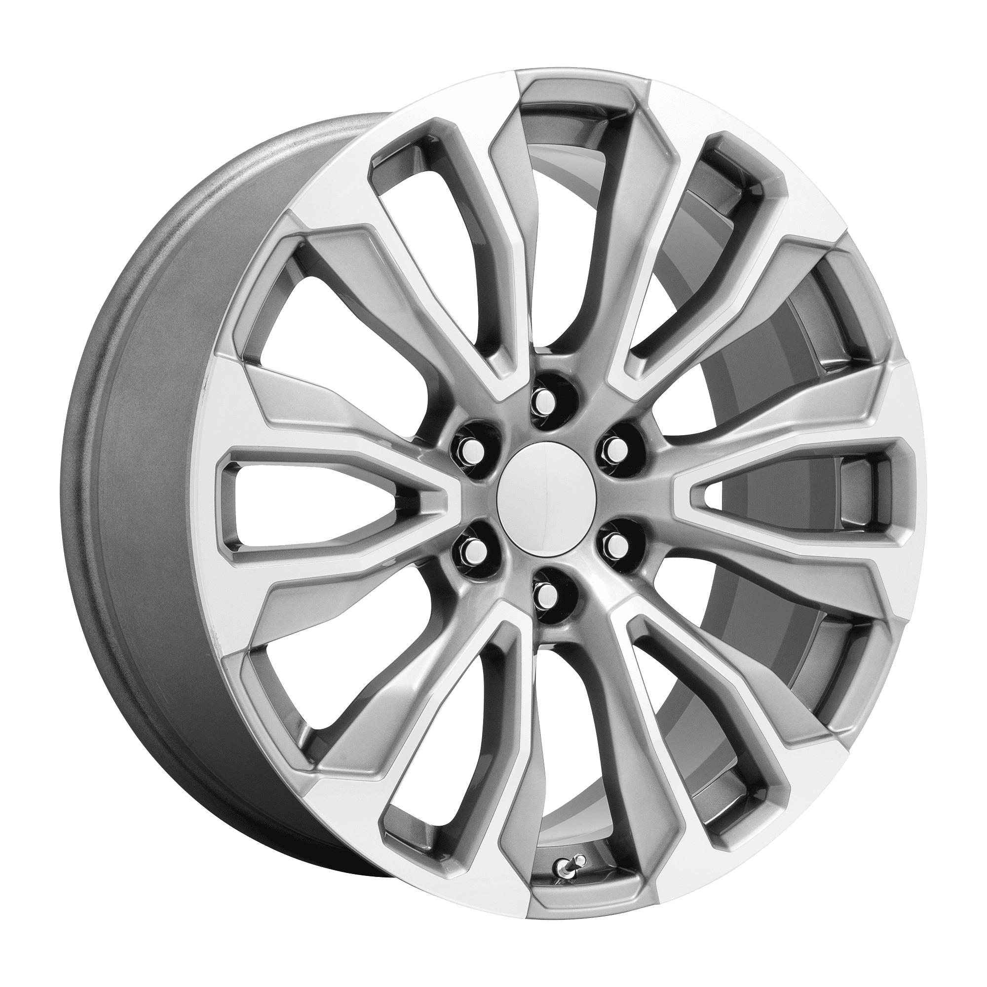 Performance Replicas Cast Aluminum Rim PR211 22X9 6X5.5 SLV MACH-FC 28MM, 211SM-2295828