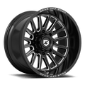 Gear Off Road 764BM 764BM-2108919 20X10 8X180 (-19) G/A 764BM (HB 124.3) Gloss Black w/Milled Accents & Lip Logo A260726